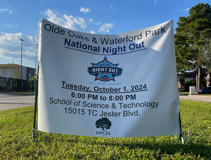 Olde Oaks & Waterford Park National Night Out October 1, 2024