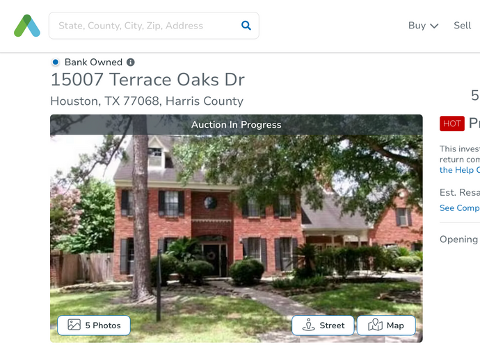 Olde Oaks Real Estate Auction 15007 Terrace Oaks Dr, Houston, TX 77068 August 24, 2025