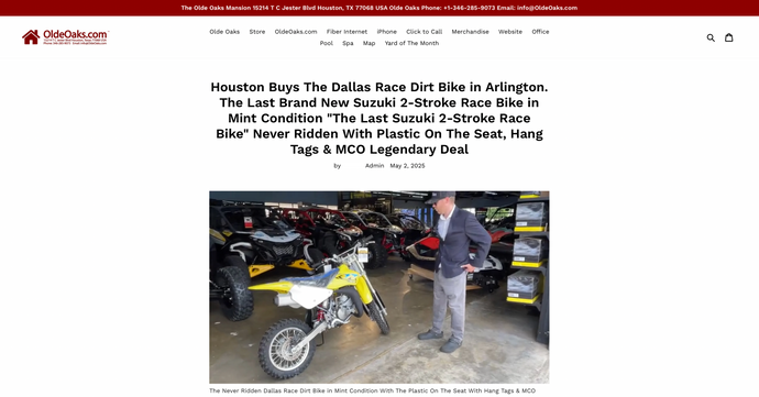 Mint Condition Dirt Bike. The Never Ridden 2022 Suzuki 2-Stroke Brand New Mint Condition Dirt Bike!