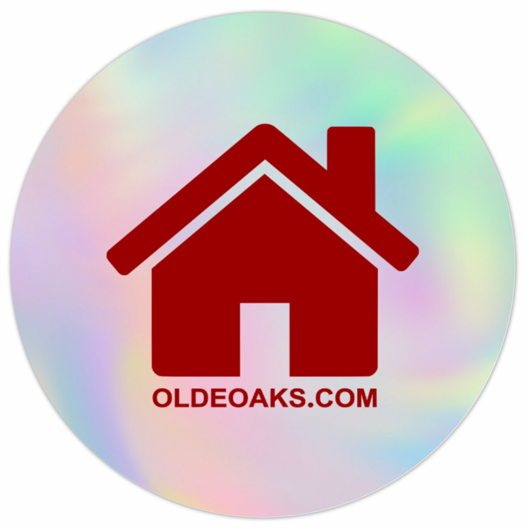 Olde Oaks Mansion Holographic Stickers